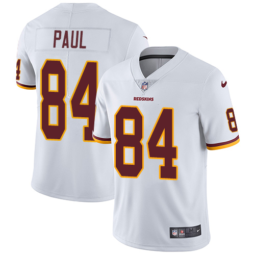 Nike Redskins #84 Niles Paul White Men's Stitched NFL Vapor Untouchable Limited Jersey